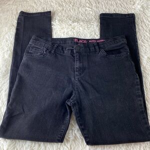 Girls Place Supper Skinny Size 16 Black Jeans